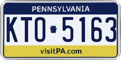 PA license plate KTO5163