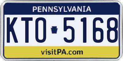 PA license plate KTO5168