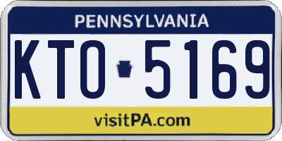 PA license plate KTO5169