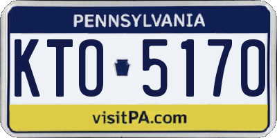 PA license plate KTO5170