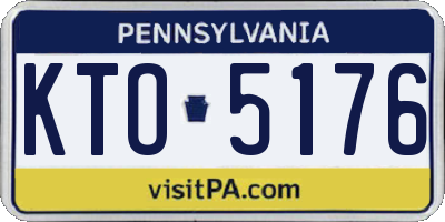 PA license plate KTO5176