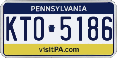 PA license plate KTO5186