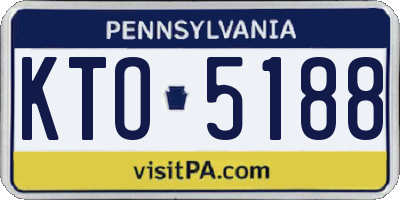 PA license plate KTO5188