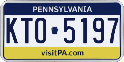 PA license plate KTO5197