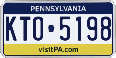 PA license plate KTO5198