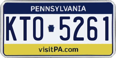 PA license plate KTO5261