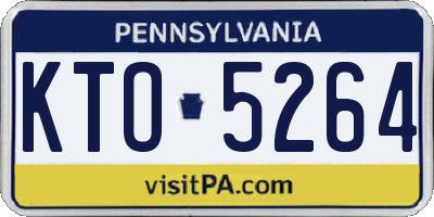 PA license plate KTO5264