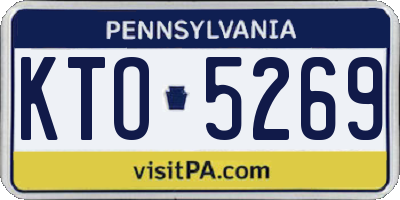 PA license plate KTO5269