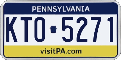 PA license plate KTO5271