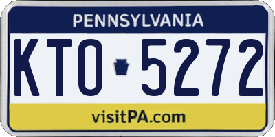 PA license plate KTO5272