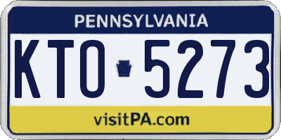 PA license plate KTO5273
