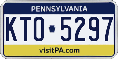 PA license plate KTO5297