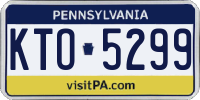 PA license plate KTO5299