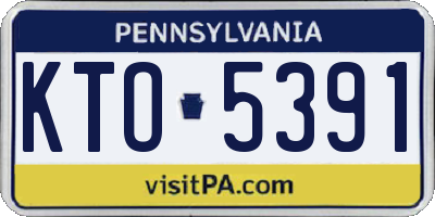 PA license plate KTO5391