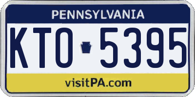 PA license plate KTO5395