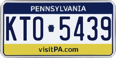 PA license plate KTO5439