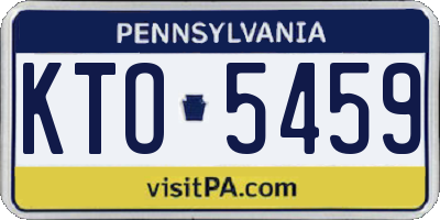 PA license plate KTO5459