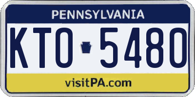 PA license plate KTO5480