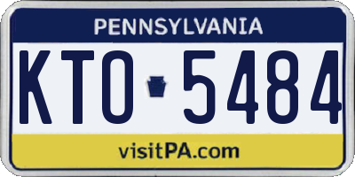 PA license plate KTO5484