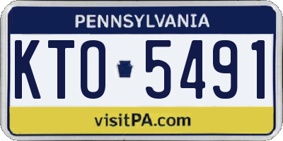 PA license plate KTO5491
