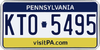 PA license plate KTO5495