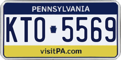 PA license plate KTO5569