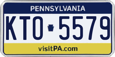 PA license plate KTO5579