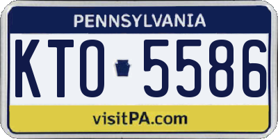 PA license plate KTO5586