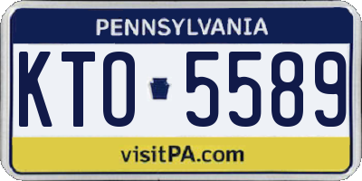 PA license plate KTO5589