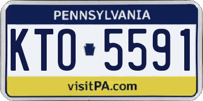 PA license plate KTO5591
