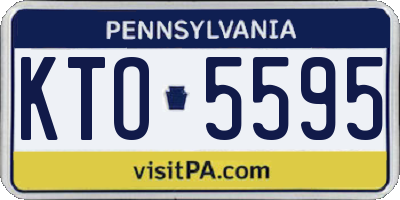 PA license plate KTO5595