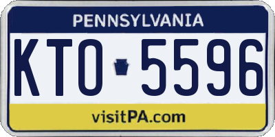 PA license plate KTO5596