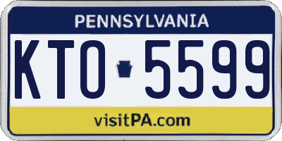 PA license plate KTO5599