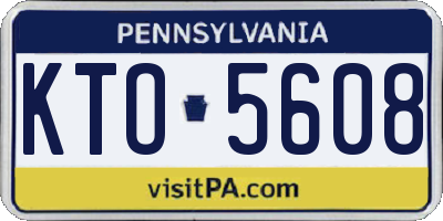 PA license plate KTO5608