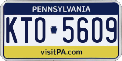 PA license plate KTO5609