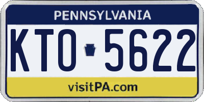 PA license plate KTO5622