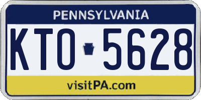 PA license plate KTO5628