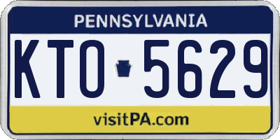 PA license plate KTO5629