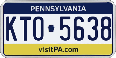 PA license plate KTO5638