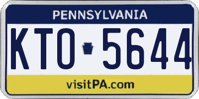 PA license plate KTO5644