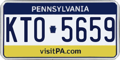 PA license plate KTO5659