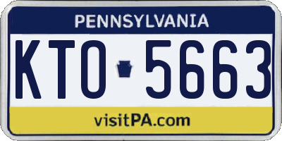 PA license plate KTO5663