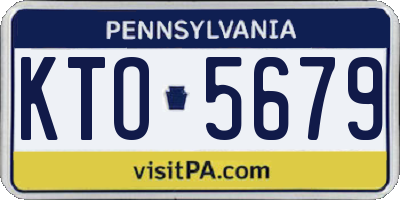 PA license plate KTO5679