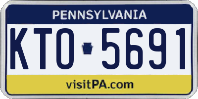 PA license plate KTO5691