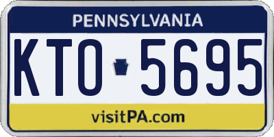 PA license plate KTO5695