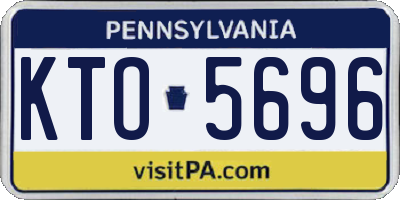 PA license plate KTO5696
