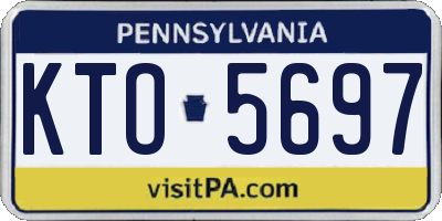 PA license plate KTO5697