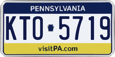 PA license plate KTO5719