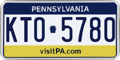 PA license plate KTO5780