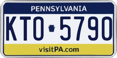 PA license plate KTO5790